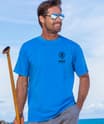 Maui Brewing Co Vintage Big Swell IPA - Blue Hawaii Dyed Short Sleeve Crewneck T-Shirt