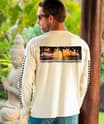 Sunset Dream - Coconut Dyed Long Sleeve Crewneck T-Shirt