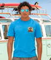 Volkswagen Surf Bus - Blue Hawaii Dyed Short Sleeve Crewneck T-Shirt