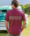 Island Tribal Band - Wine Dyed Short Sleeve Oceanfront Polo Shirt