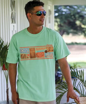 Rustic Hawaiian Band - Key Lime Dyed Short Sleeve Crewneck T-Shirt