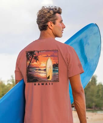 Surf And Sand - Chile Dyed Short Sleeve Crewneck T-Shirt