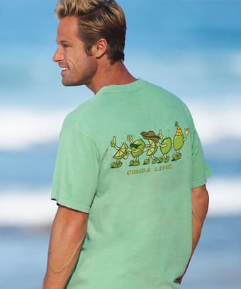 Conga Lime - Key Lime Dyed Short Sleeve Crewneck T-Shirt