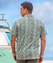 Island Movement - Hunter Green Short Sleeve Hawaiian Polo Shirt