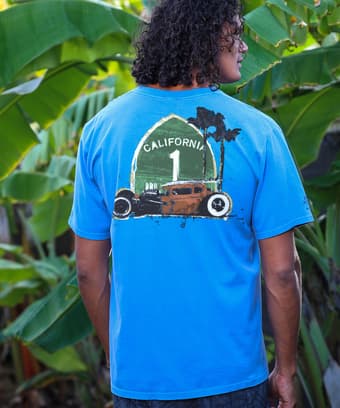 Surf Rat - Blue Hawaii Dyed Short Sleeve Crewneck T-Shirt