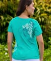 Leihua - Ocean Short Sleeve Pima V-Neck T-Shirt