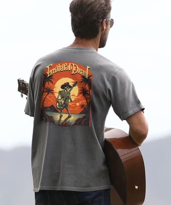 Grateful Dead Concert Poster - Crater Dyed® Short Sleeve Crewneck T-Shirt