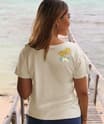 Retro Island Band - Coconut Dyed Short Sleeve Scoop Neck T-Shirt