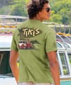 Volkswagen Tikis Grill & Bar Surf Van - Hemp Dyed Short Sleeve Crewneck T-Shirt