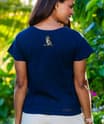 B. Kliban Jungle Cats - Navy Short Sleeve Scoop Neck T-Shirt