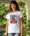 Grateful Dead Golden Gate Bear - White Short Sleeve Crewneck T-Shirt