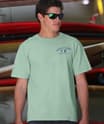 North Shore Surf Classic - Key Lime Dyed Short Sleeve Crewneck T-Shirt