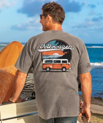 Volkswagen Sunset Drive - Crater Dyed® Short Sleeve Crewneck T-Shirt