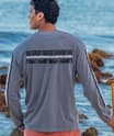 Tribal Ikaika Band - Crater Dyed® Long Sleeve Crewneck T-Shirt