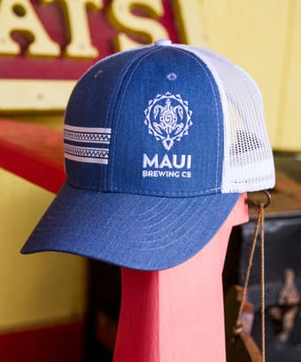 Maui Brewing Co Logo - Blue Heather Trucker Hat