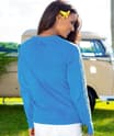 Tropical Pua Band - Blue Hawaii Dyed Long Sleeve Crewneck T-Shirt