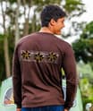 Tribal Aina Band - Chocolate Dyed Long Sleeve Crewneck T-Shirt