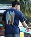 Laguna Beach Lifeguard Surf - Navy Short Sleeve Crewneck T-Shirt