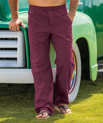 Wine Dyed Twill Pants