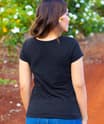 Sun And Moon Dance - Jet Black Short Sleeve Pima T-Shirt