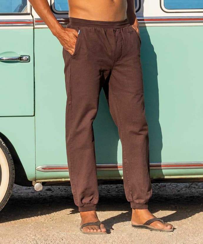 Chocolate Dyed Canton Pants