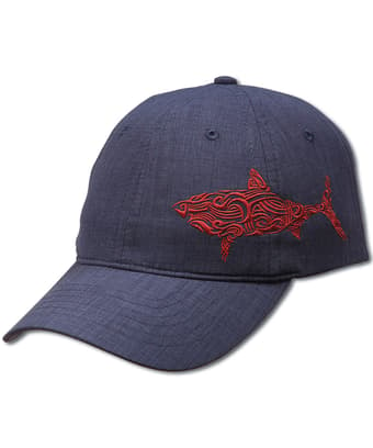 Red Shark - Navy Polyester Hat