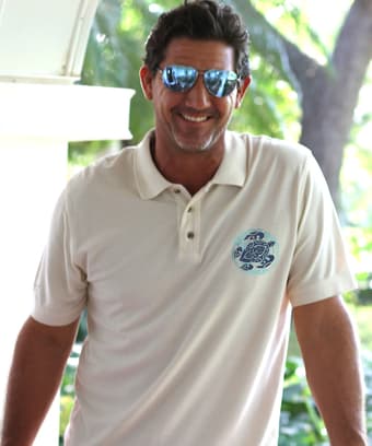 Wai Honu - Coconut Dyed Short Sleeve Oceanfront Polo Shirt