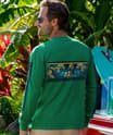 Twilight In Paradise - Wintergreen Dyed Long Sleeve Crewneck T-Shirt