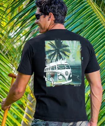 Volkswagen Dream Vacation - Black Short Sleeve Crewneck T-Shirt