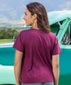 Sell 4 Wine - Wine Dyed Short Sleeve Scoop Neck T-Shirt