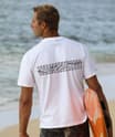 Tribal Surfboard Band - White Short Sleeve Crewneck T-Shirt