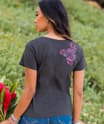 Polynesia - Graphite Short Sleeve Pima V-Neck T-Shirt