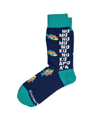 Humu Kalakoa - Graphic Cotton Crew Socks