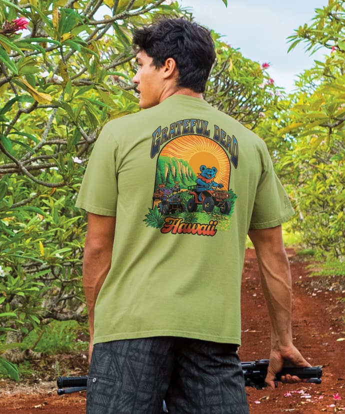 Grateful Dead ATV Koolau - Hemp Dyed Short Sleeve Crewneck T-Shirt