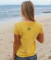 Retro Honu Floral - Pineapple Dyed Short Sleeve Crewneck T-Shirt