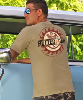 Better Call Dad - Kona Coffee Dyed Short Sleeve Crewneck T-Shirt