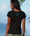 Wyland&reg; Sea Turtle Band - Jet Black Short Sleeve Pima T-Shirt