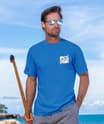 Wyland® Sea Turtle Reef Flight - Blue Hawaii Dyed Short Sleeve Crewneck T-Shirt