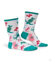 Hawaiian Whimsy - Graphic Cotton Crew Socks