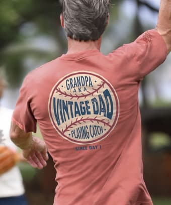 Vintage Dad - Chile Dyed Short Sleeve Crewneck T-Shirt