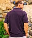 Paradise Honu - Blackberry Dyed Short Sleeve Pique' Polo Shirt