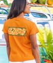 Flower Band - Apricot Dyed Short Sleeve Crewneck T-Shirt
