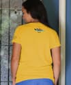 B. Kliban Floating Cat - Pineapple Dyed Short Sleeve Crewneck T-Shirt