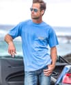 Beach Poster - Blue Hawaii Dyed Short Sleeve Crewneck T-Shirt