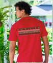Linear Hawaiian Band - Cherry Dyed Short Sleeve Crewneck T-Shirt