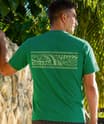 Tribal Mano Honu Band - Wintergreen Dyed Short Sleeve Crewneck T-Shirt