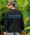 Tribal Island Band - Black Long Sleeve Crewneck T-Shirt