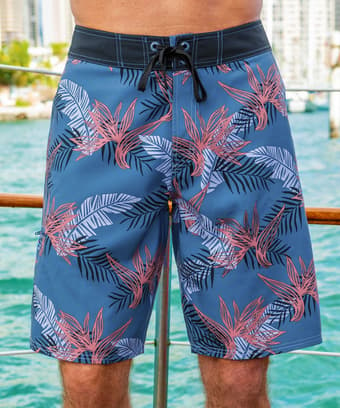 Slate Blue Eco HydroPrint Board Shorts