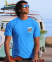 Sailing Sausalito - Blue Hawaii Dyed Short Sleeve Crewneck T-Shirt