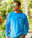 Sailfish Florida - Blue Hawaii Dyed Long Sleeve Crewneck T-Shirt